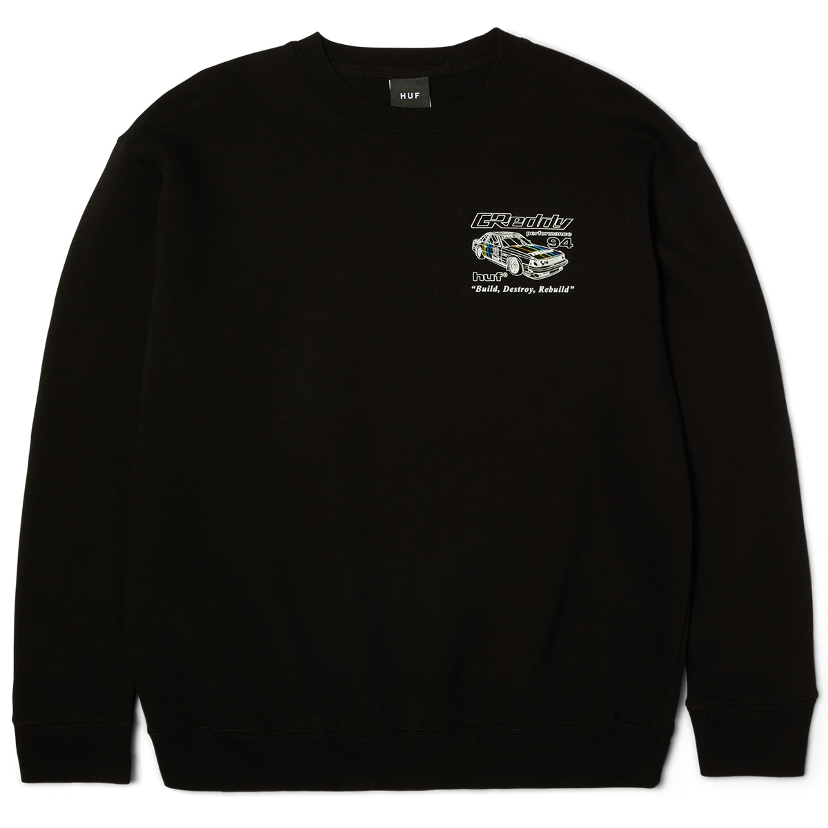 HUF x Greddy Retro Mod Sweater Black