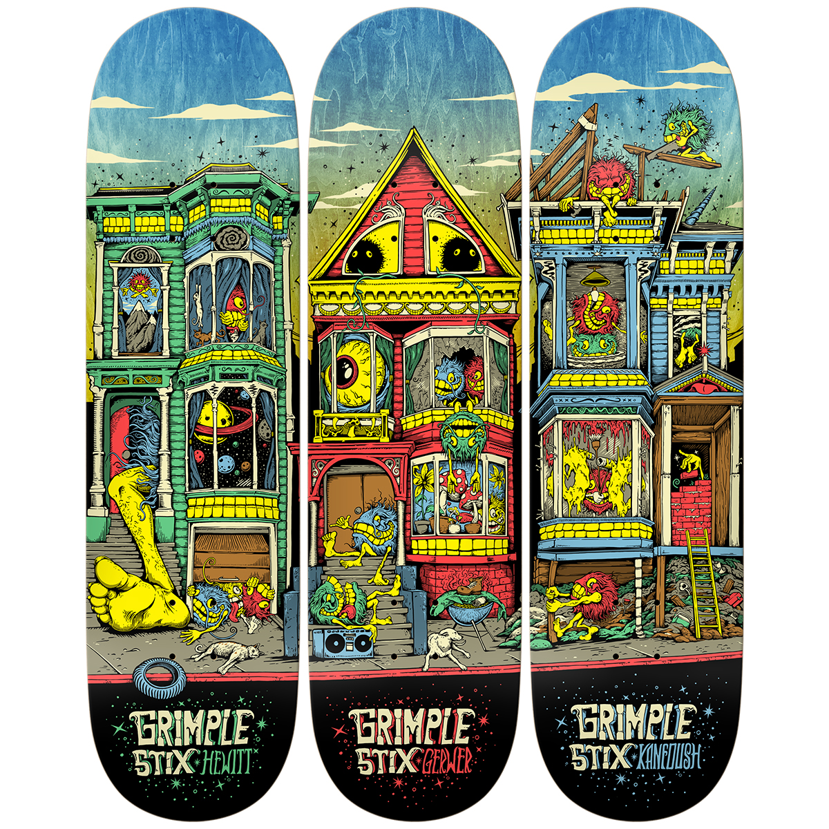 Anti Hero Gerwer Grimple Stix Victorians Skateboard Deck 8.25