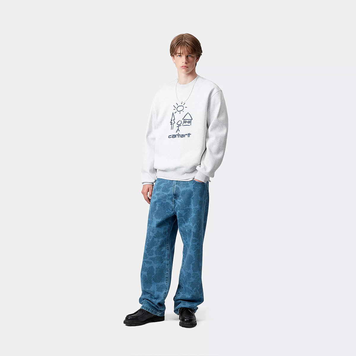Carhartt WIP Masterpiece Sweater Ash Heather/Wolfsbane