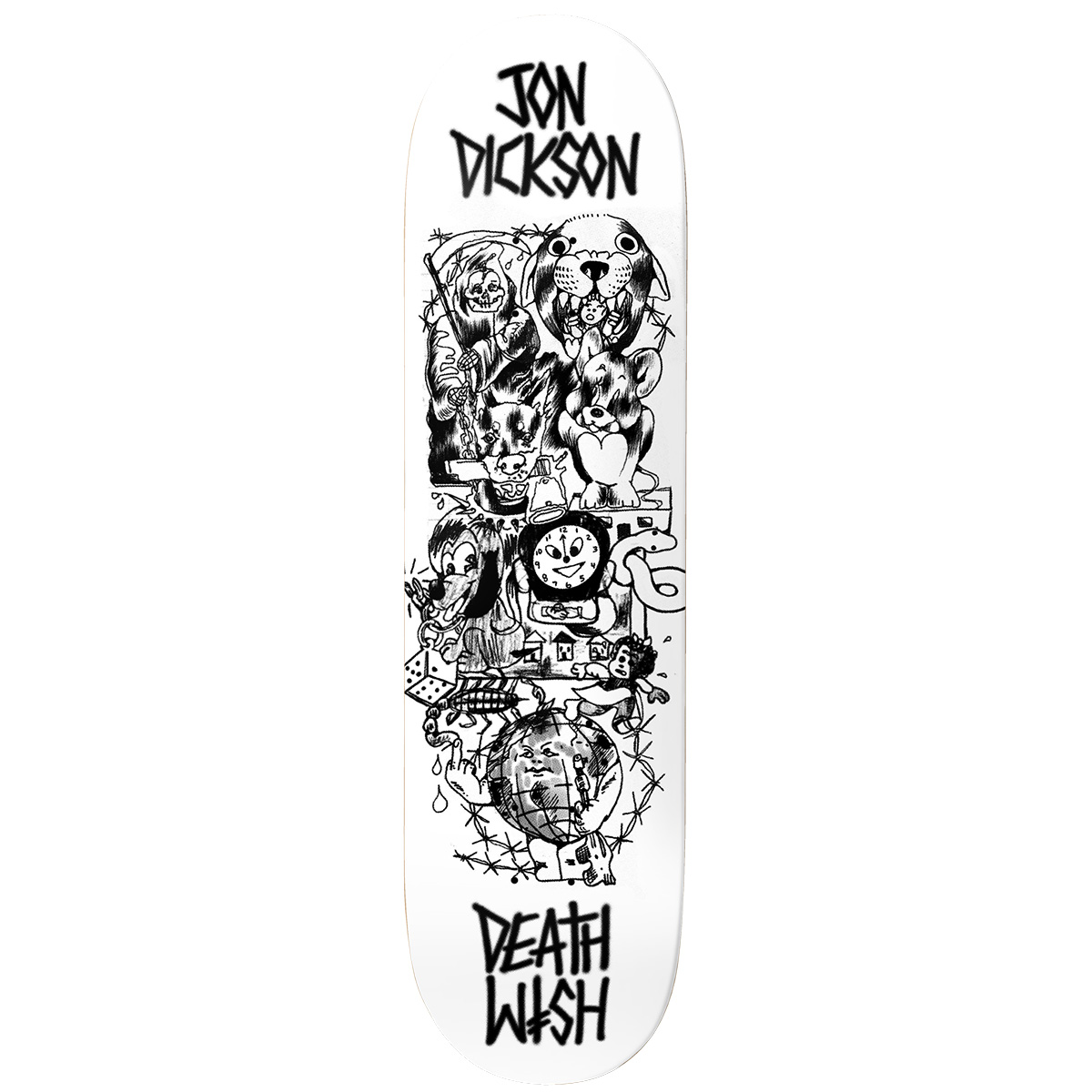 Deathwish Jon Dickson Ascending Skateboard Deck 8. | Skatestore