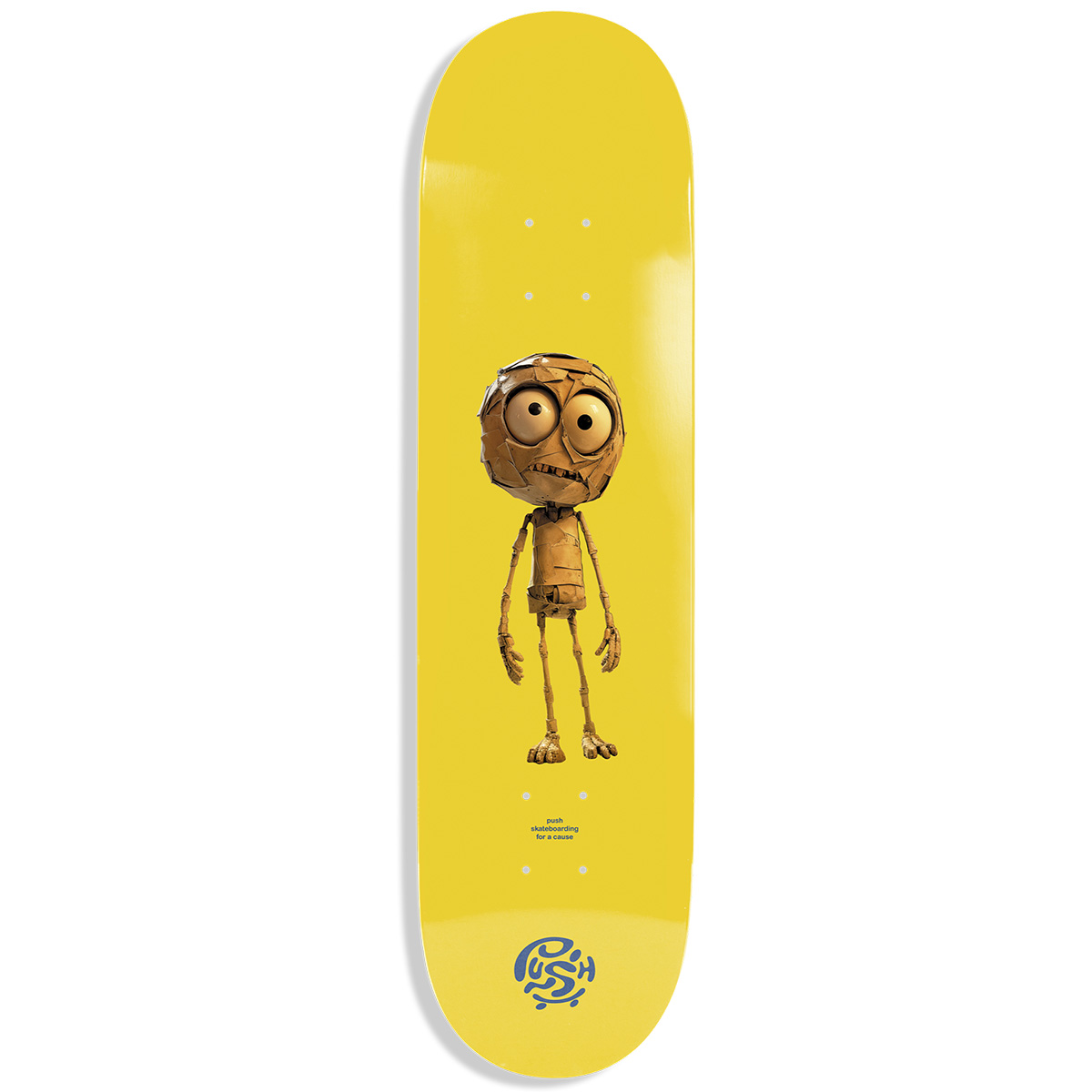 Push Plywood Guy FP In-Complete Sktb Yellow/ Green 7.25
