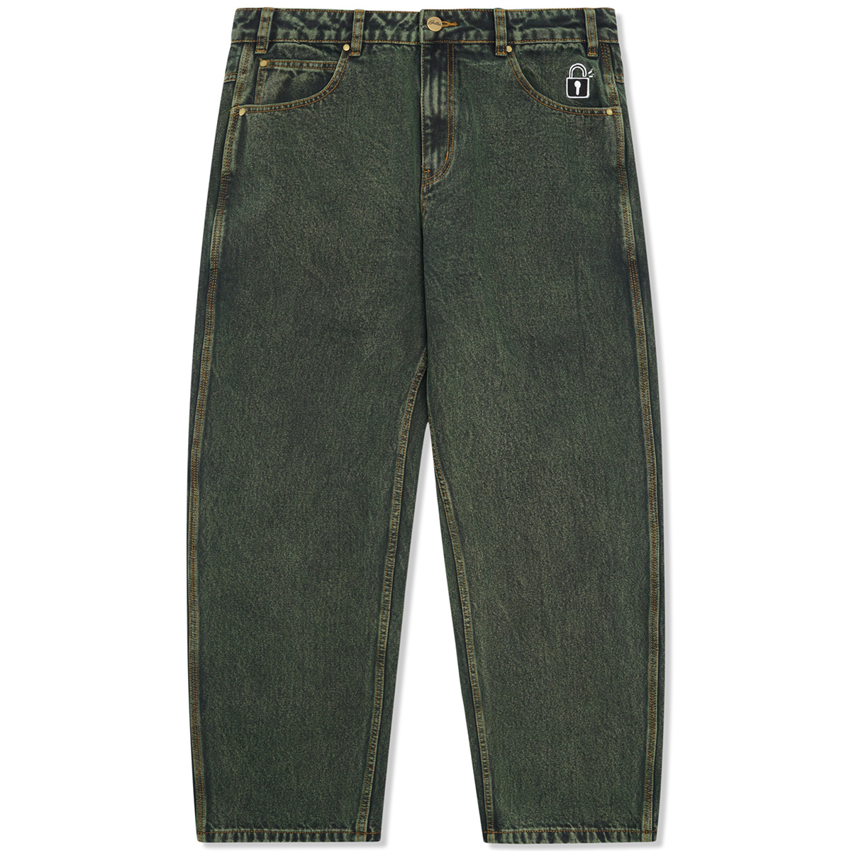Butter Goods Lock Baggy Denim Jeans Washed Ivy Butter Goods Lock Baggy Denim Jeans Washed Ivy