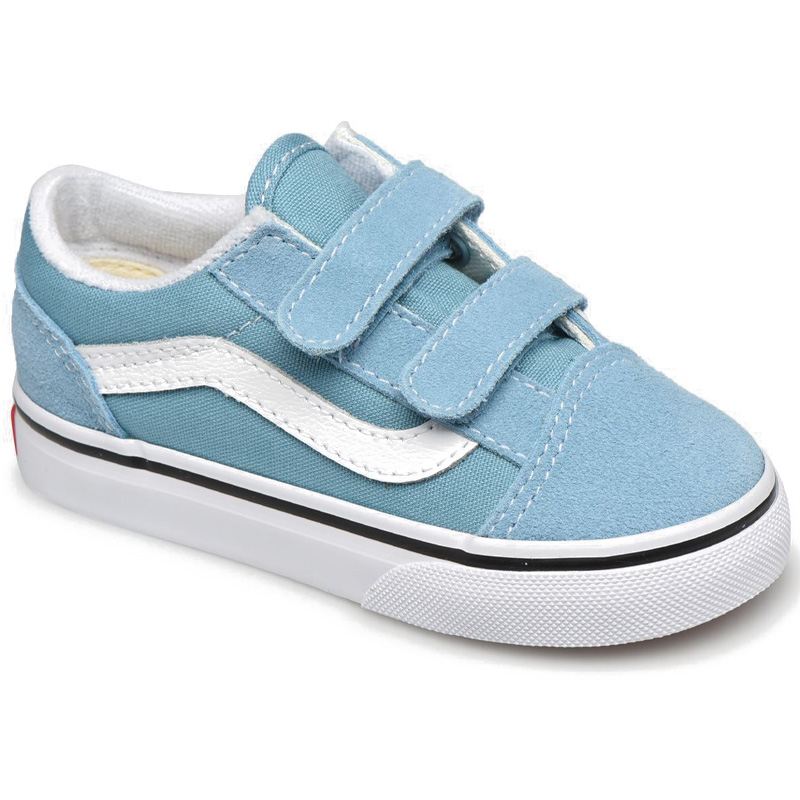 Vans Toddler Old Skool V Delphinium Blue/Truewhite Vans Toddler Old Skool V Delphinium Blue/Truewhite