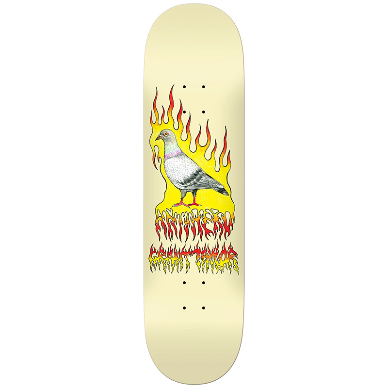 Anti Hero Grant Pigeon Vision Skateboard Deck Cream 8.5