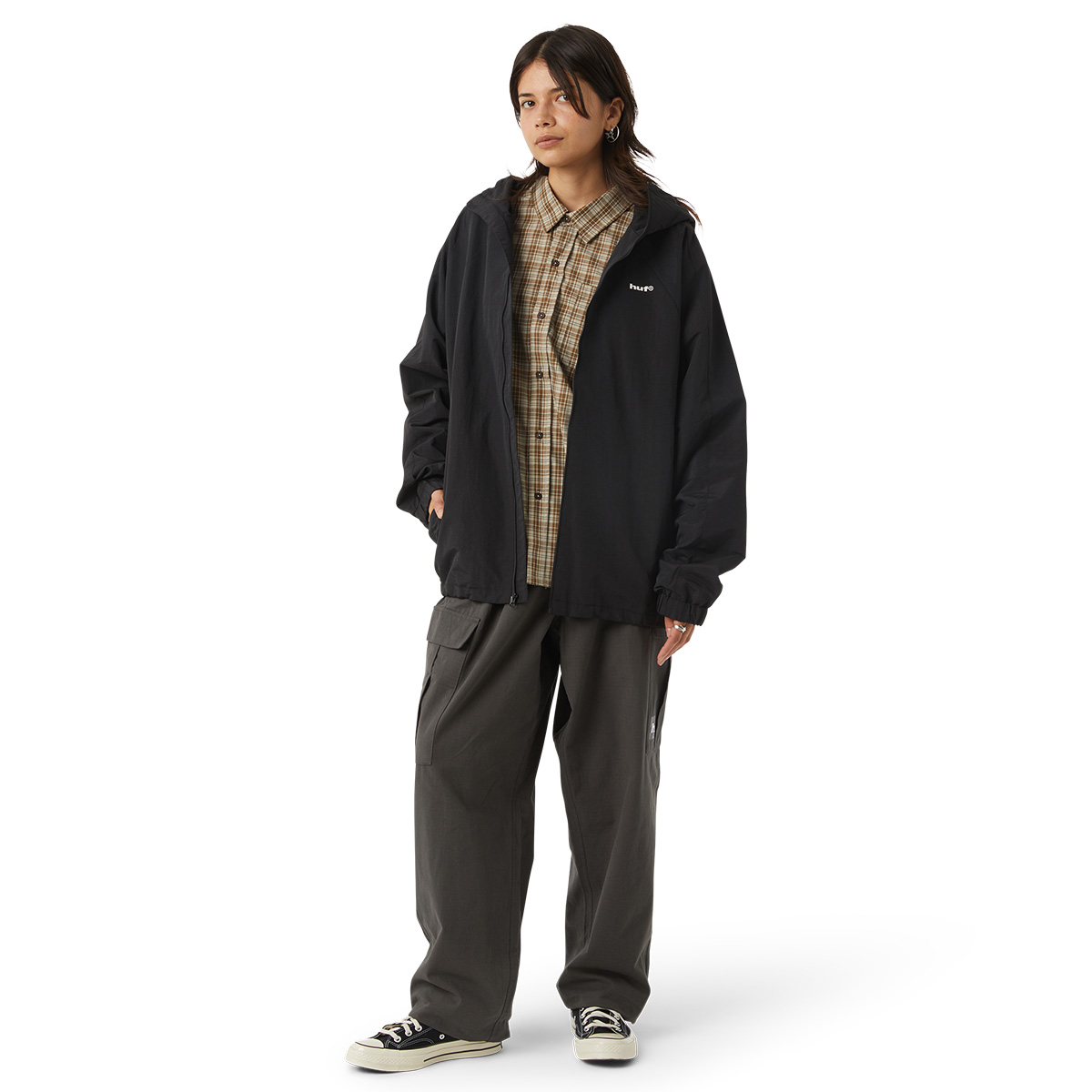 HUF Set Shell Jacket Blackout HUF Set Shell Jacket Blackout