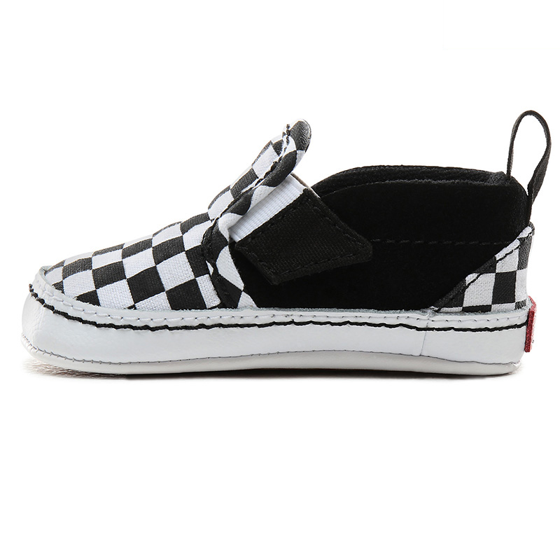 Vans In Slip-On V Crib Checker Black/True White Vans In Slip-On V Crib Checker Black/True White