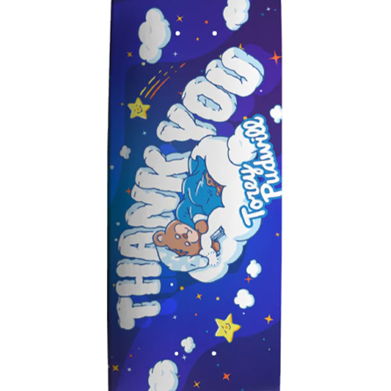 Thank You Torey Pudwill Sleepy Time Skateboard Deck Blue 8.0 Thank You Torey Pudwill Sleepy Time Skateboard Deck Blue 8.0