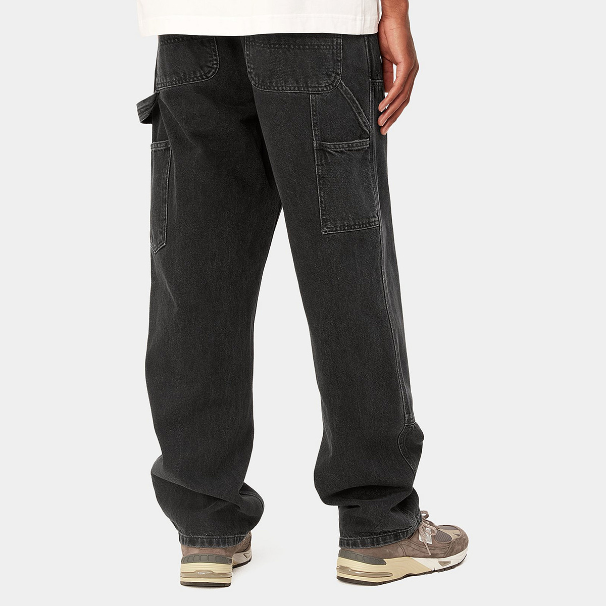 Carhartt WIP Double Knee Pant Black Stone Washed Carhartt WIP Double Knee Pant Black Stone Washed