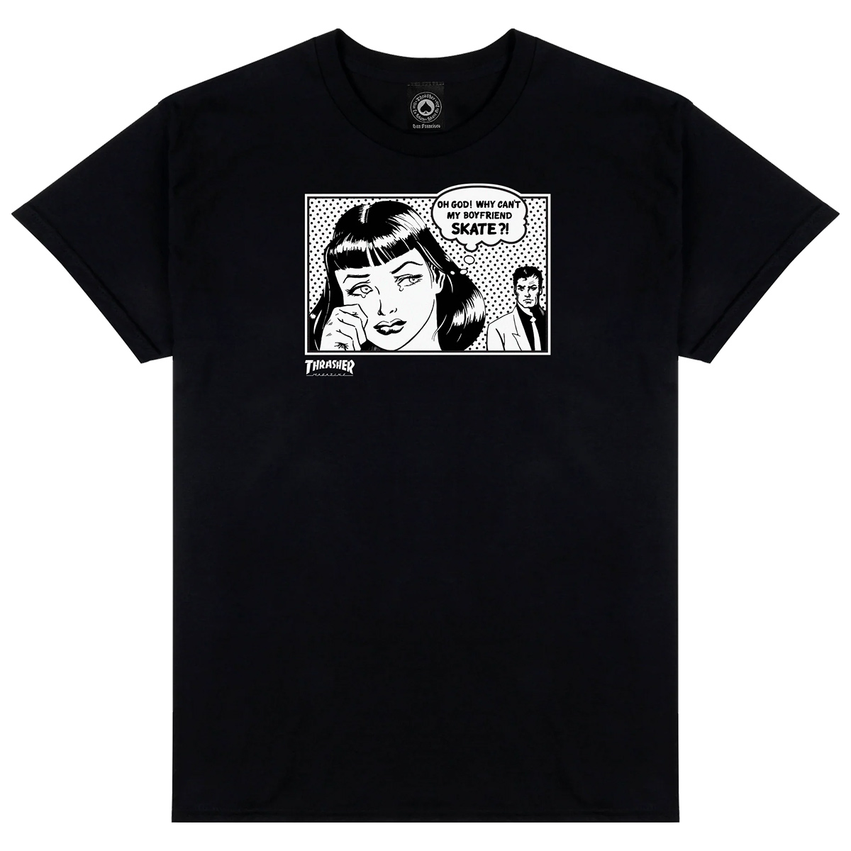 Thrasher Boyfriend T-Shirt Black