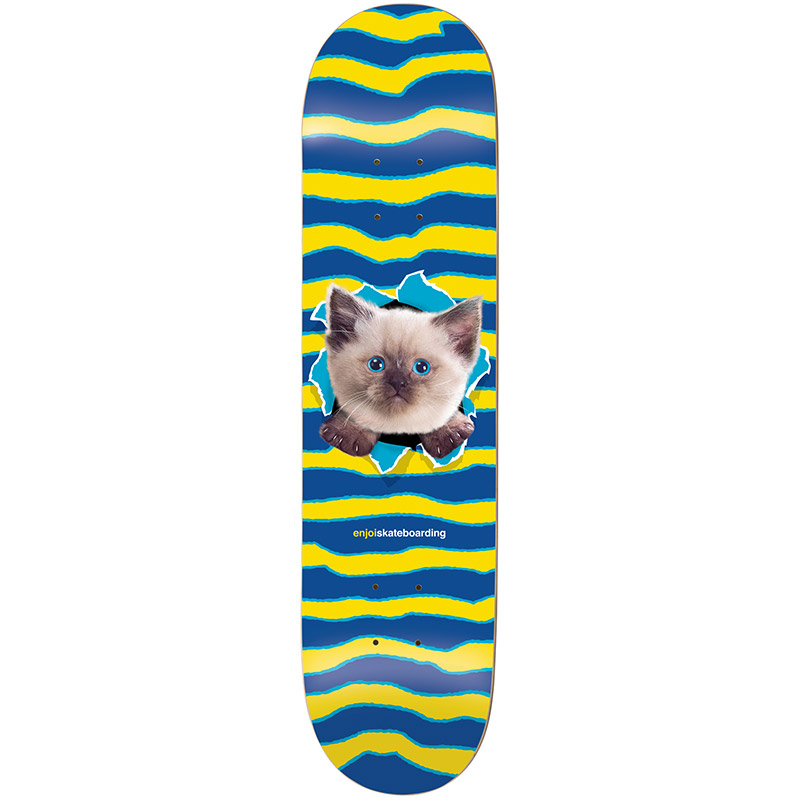Enjoi Kitten Ripper HYB Skateboard Deck Blue 8.25