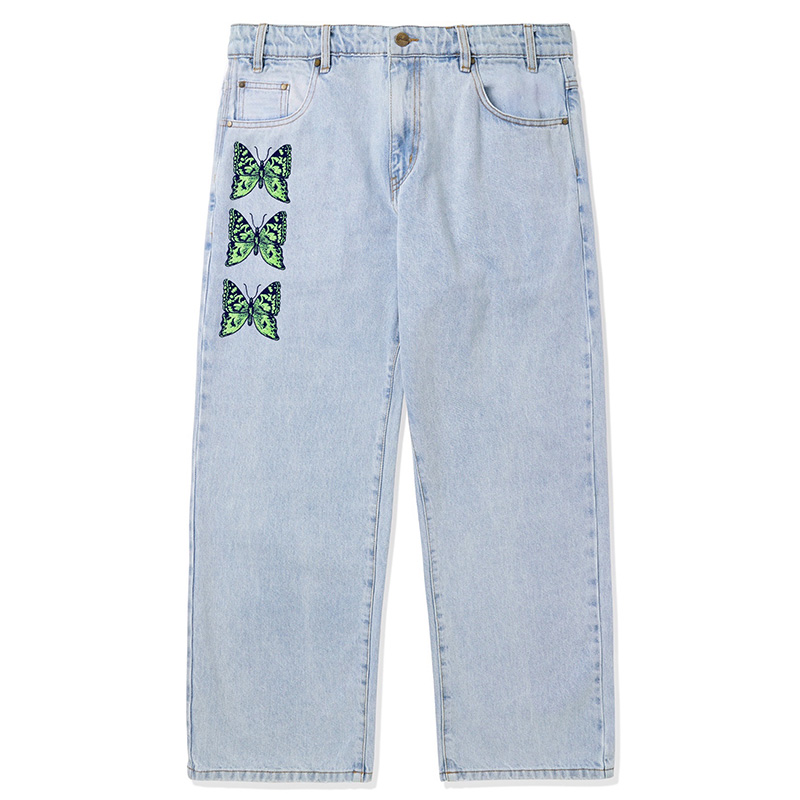 Butter Goods Butterfly Denim Jeans Light Blue Butter Goods Butterfly Denim Jeans Light Blue