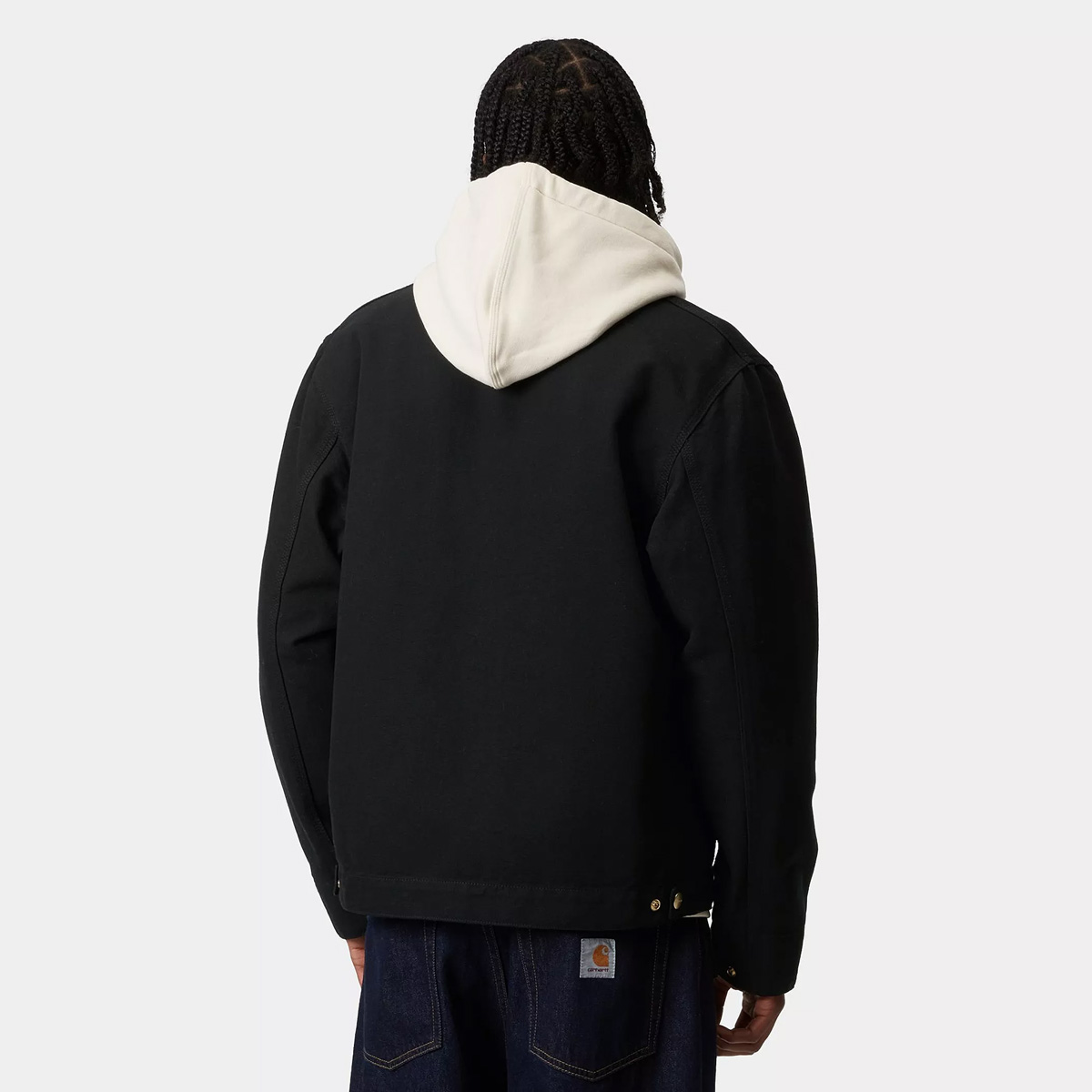 Carhartt WIP Detroit Jacket Black/Black Rinsed Carhartt WIP Detroit Jacket Black/Black Rinsed