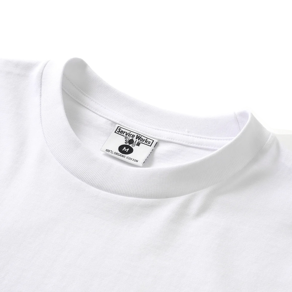 Service Works Organic Chefswear T-Shirt White Service Works Organic Chefswear T-Shirt White
