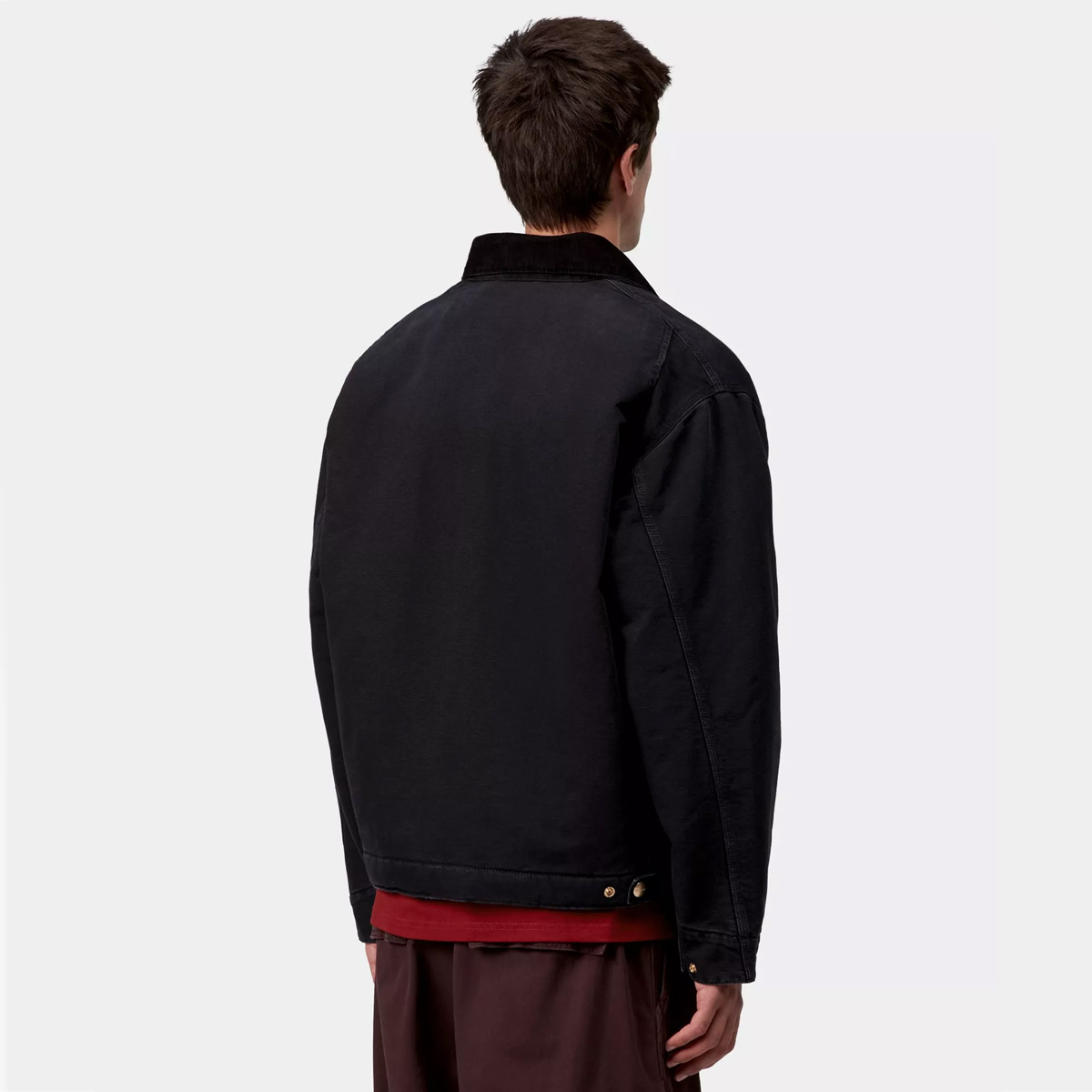 Carhartt WIP OG Detroit Jacket Black/Black Stone Canvas