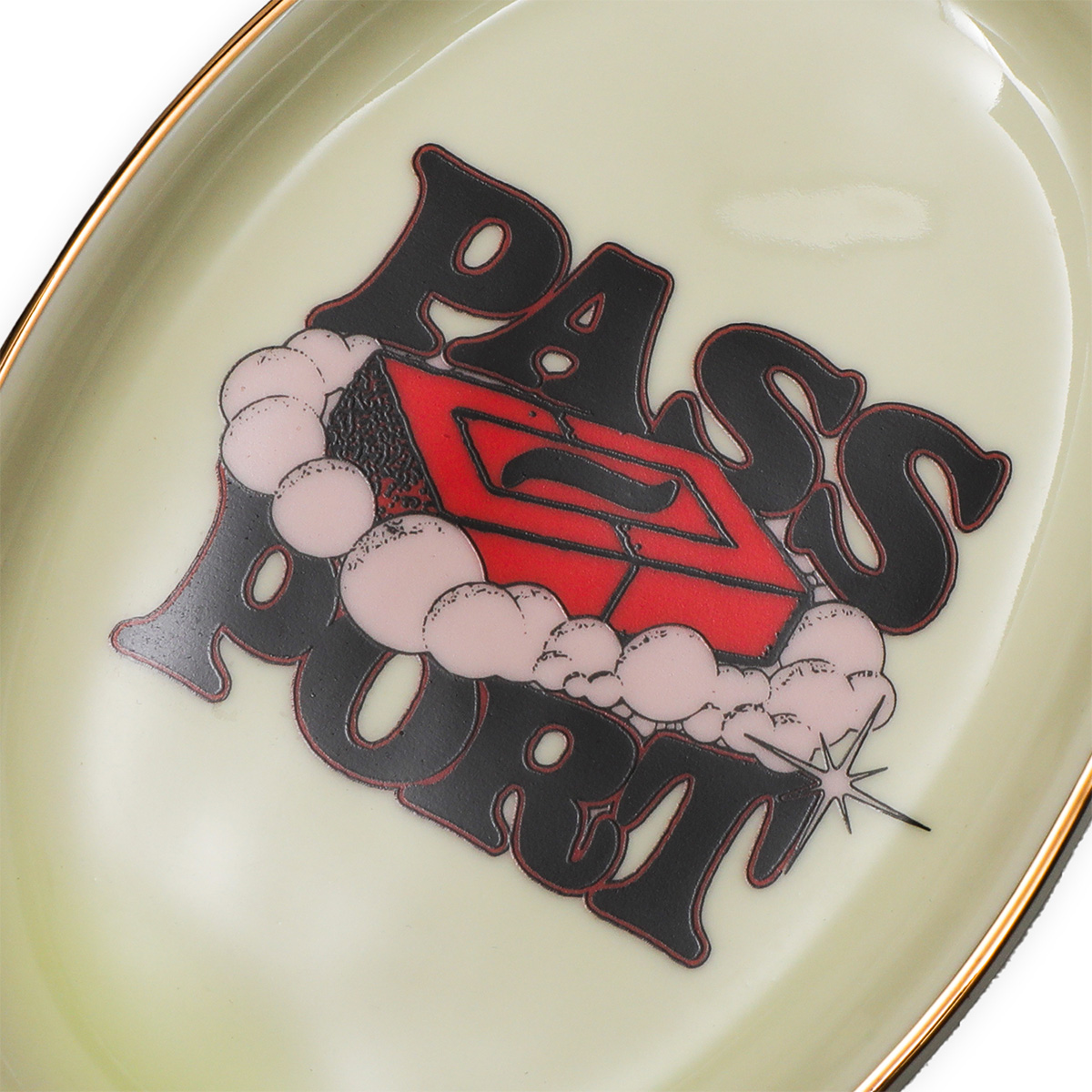 Pass Port Soap Dish Off White/Gold