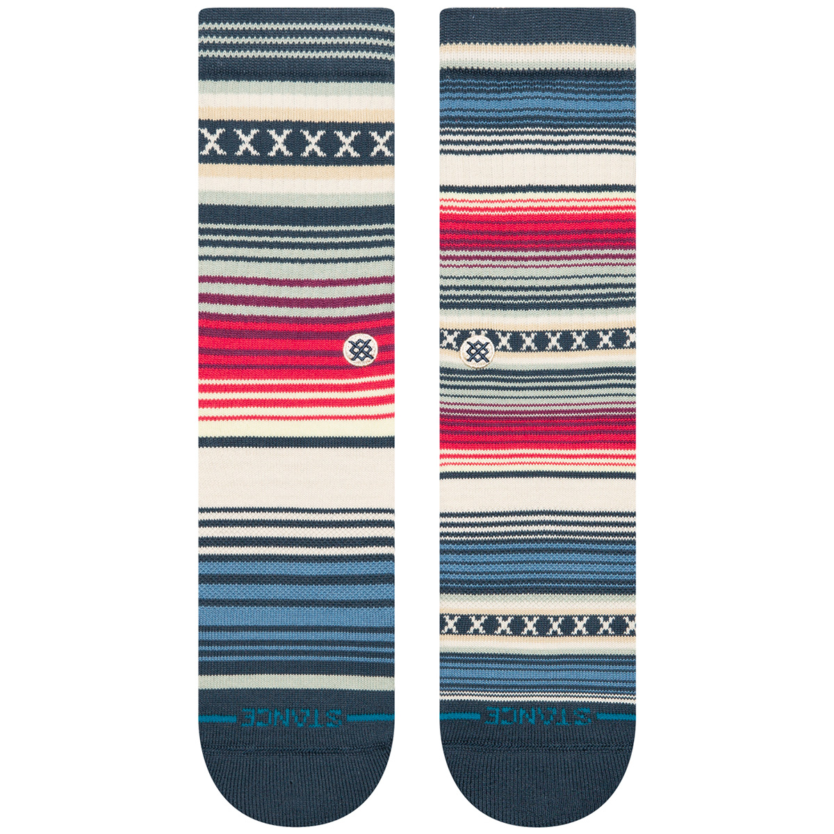 Stance Curren St Crew Socks Navy Stance Curren St Crew Socks Navy