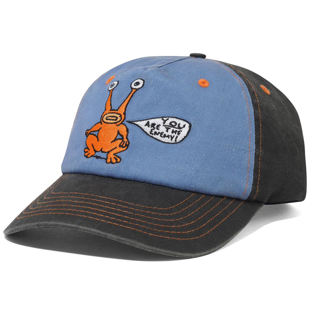 Butter Goods x Daniel Johnston Enemy 5 Panel Cap Black/Slate