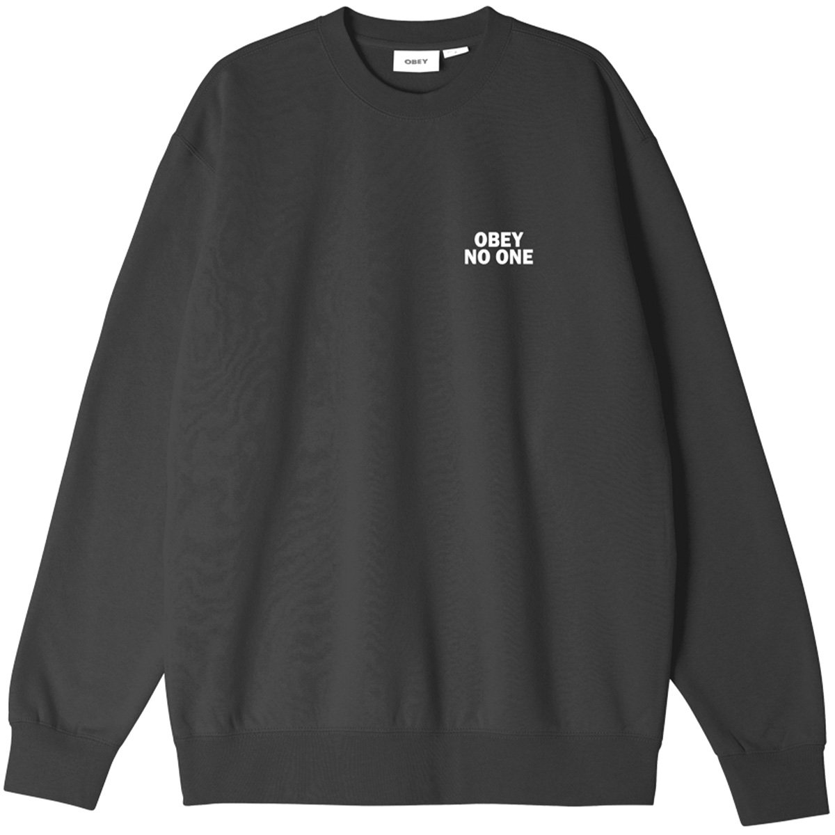 Obey No One Crewneck Sweater Black Obey No One Crewneck Sweater Black