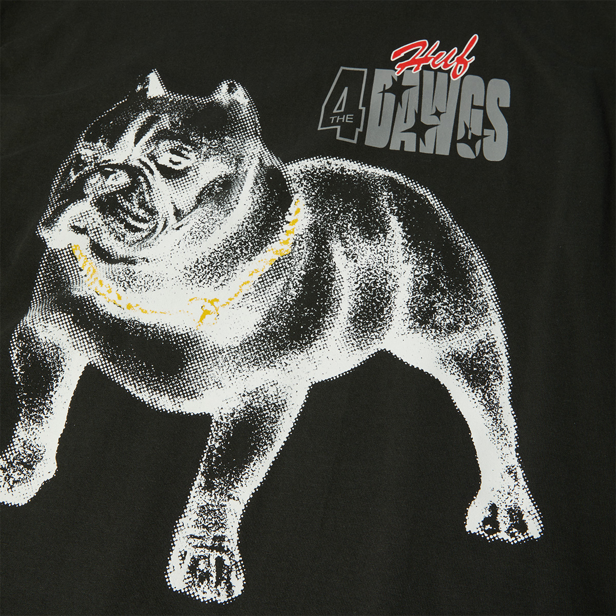 HUF 4 The Dawgs T-Shirt Vintage Black HUF 4 The Dawgs T-Shirt Vintage Black