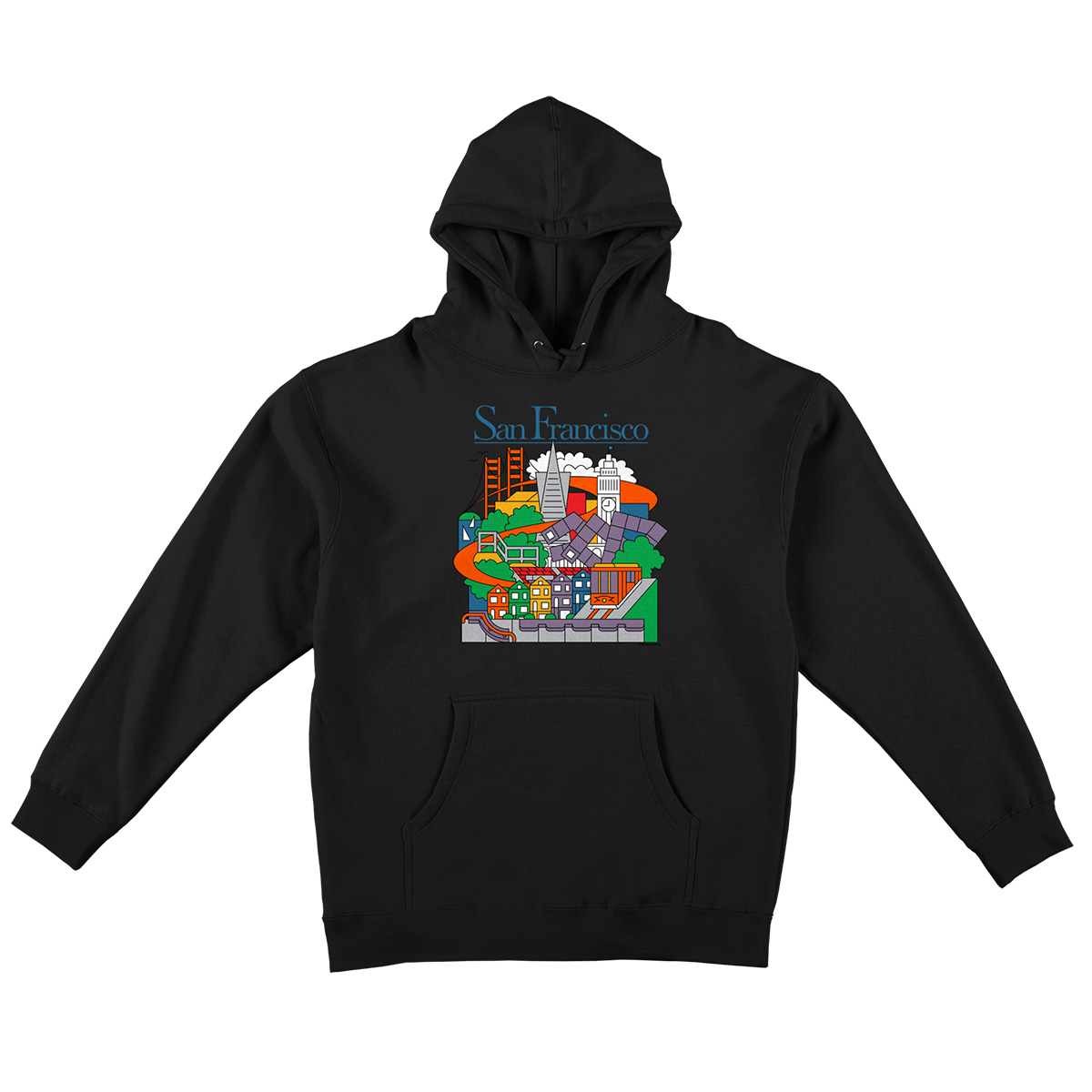 Real SF Travel Hooded Sweater Black