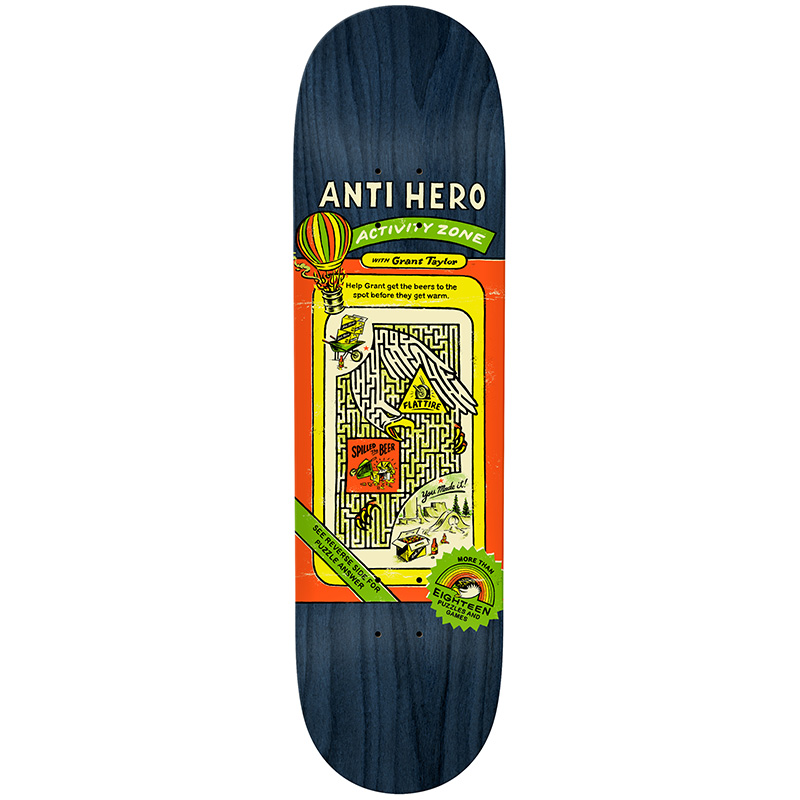 Anti Hero Taylor Ah Activities Skateboard Deck 8.5