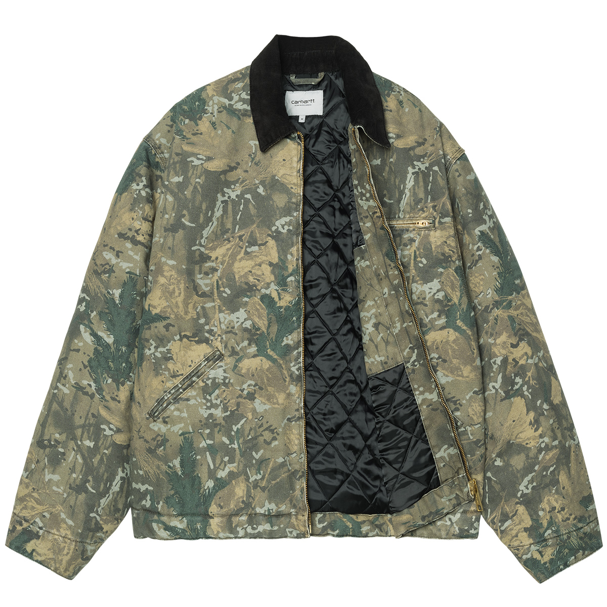Carhartt WIP OG Detroit Jacket Camo Combi Green/Black Stone Washed