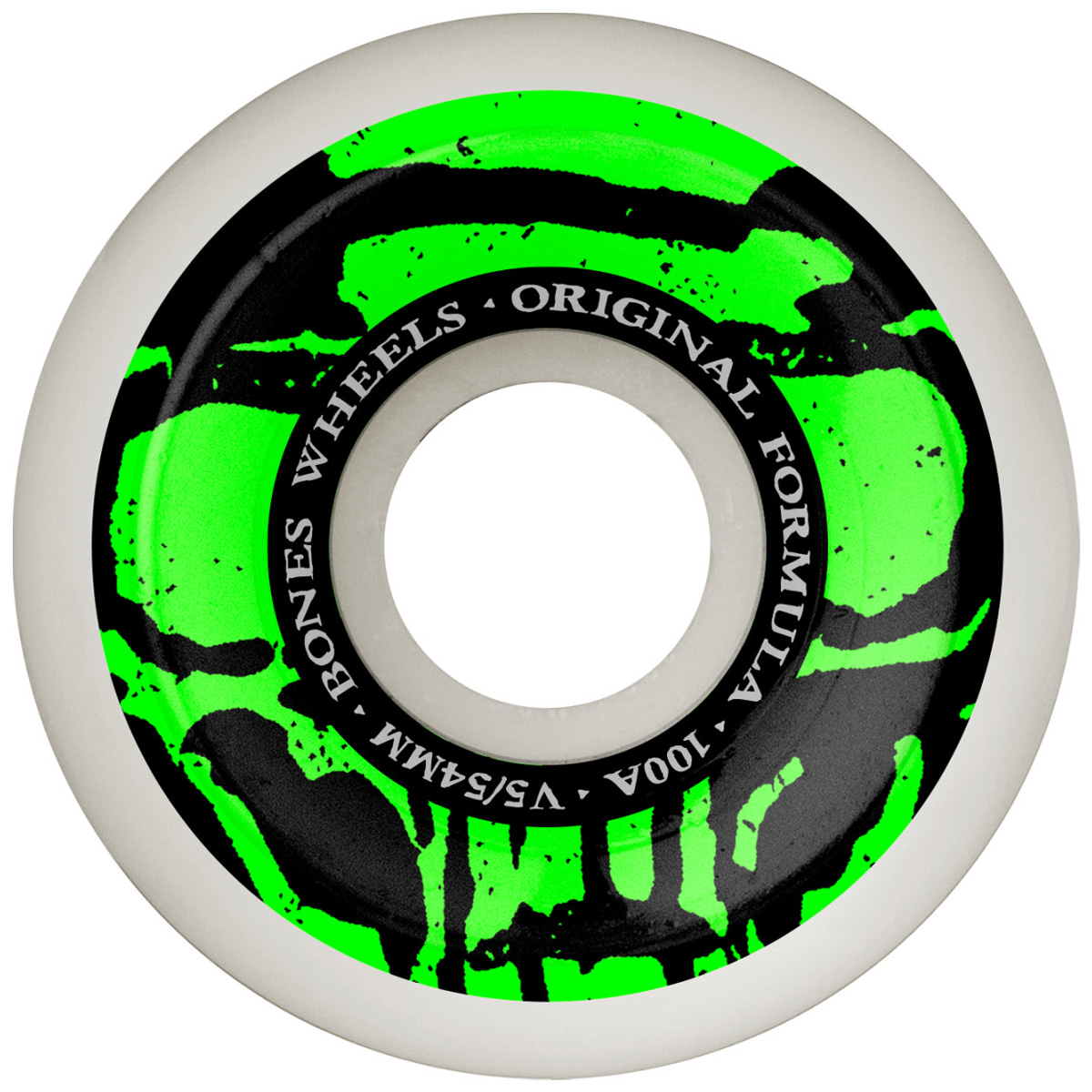 Bones Mummy Skulls O.G. Frmla V5 Sidecut Wheels 100A White 54mm