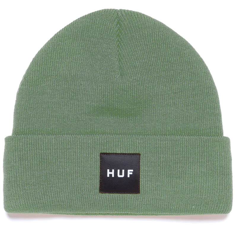 HUF Essentials Box Logo Cuff Beanie Basil