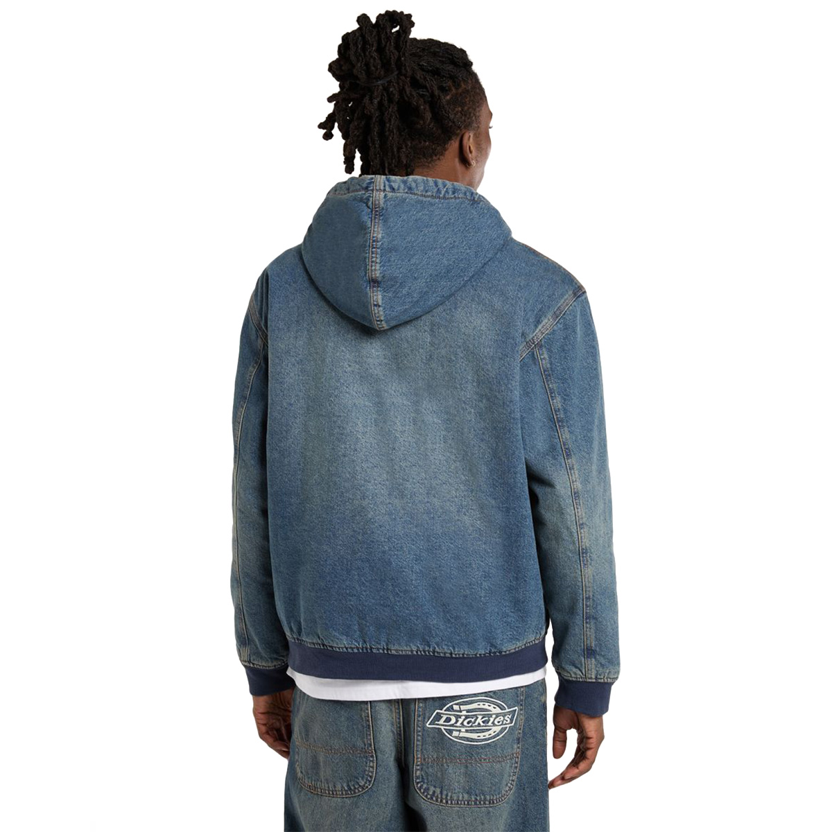 Dickies Hilham Hooded Jacket Khaki Tinted Blue