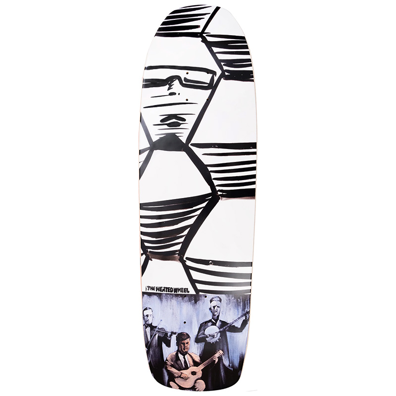 The Heated Wheel Trio Skateboard Deck 9.5 The Heated Wheel Trio Skateboard Deck 9.5