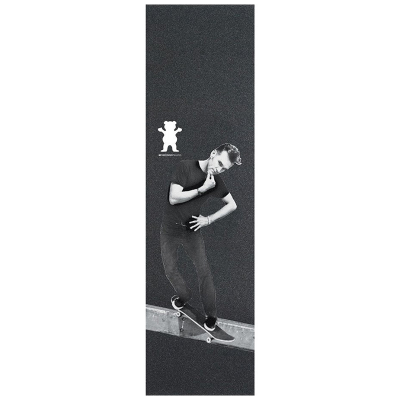 Grizzly Everybody Skate Smith Griptape Sheet Black 9.0