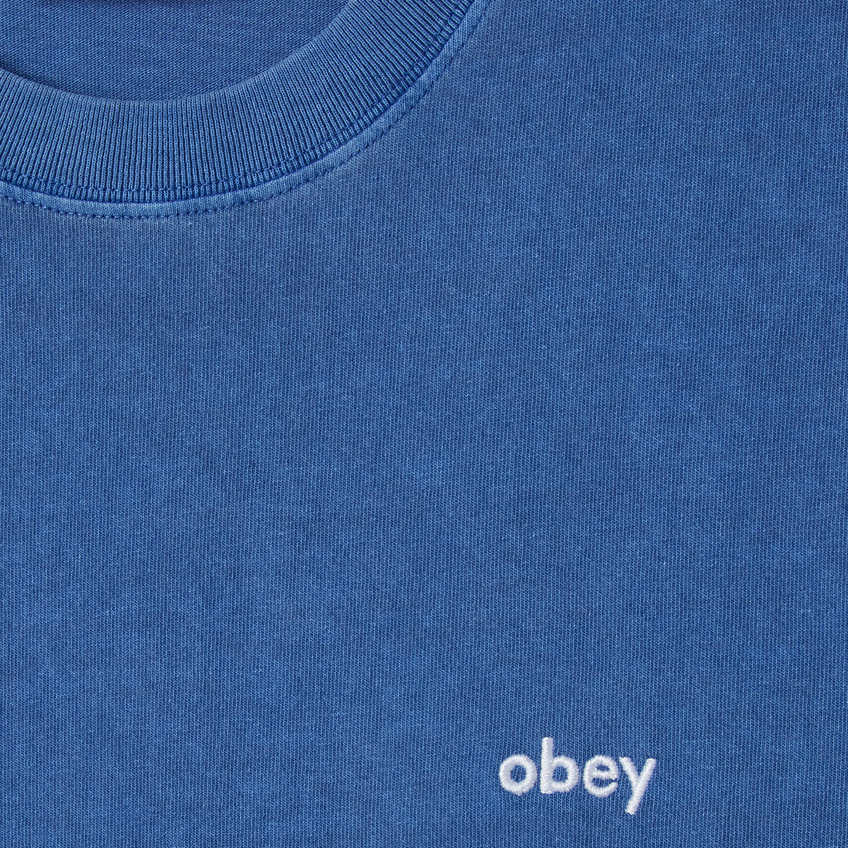 Obey Lowercase Pigment T-Shirt Pigment Electric Indigo