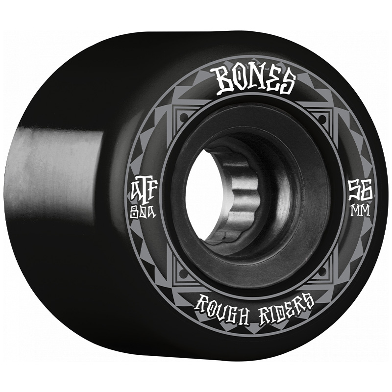 Bones Rough Riders Runners Wheels 80a Black 56mm