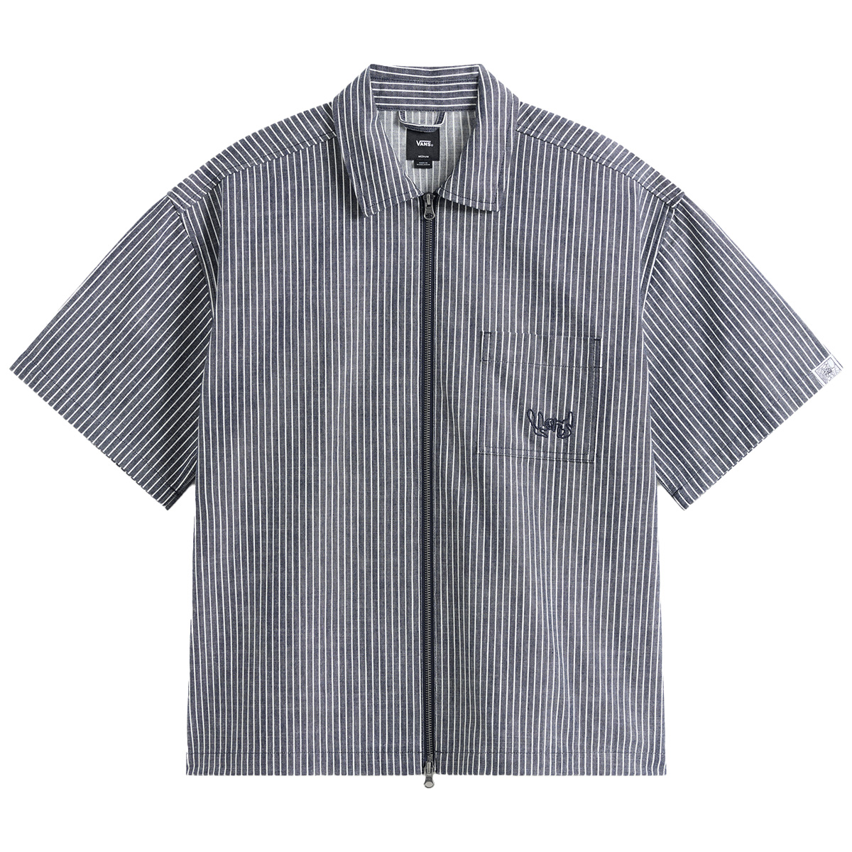 Vans Raw Instinct Shirt Navy Stripe Vans Raw Instinct Shirt Navy Stripe
