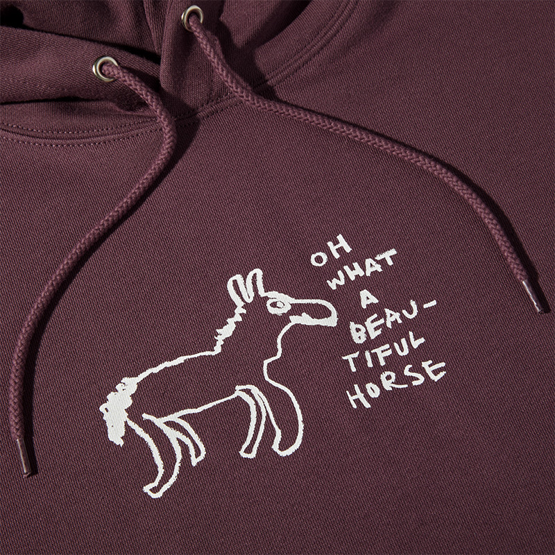 Polar Beautiful Horses Dave Hoodie Plum Polar Beautiful Horses Dave Hoodie Plum