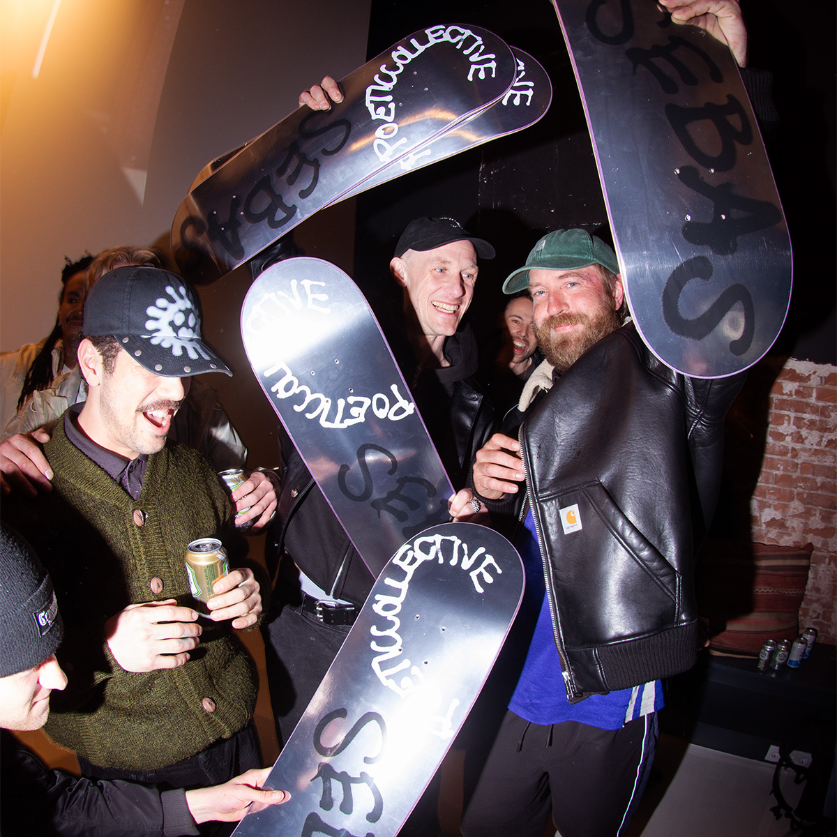 Poetic Sebas Spray Skateboard Deck 8.25