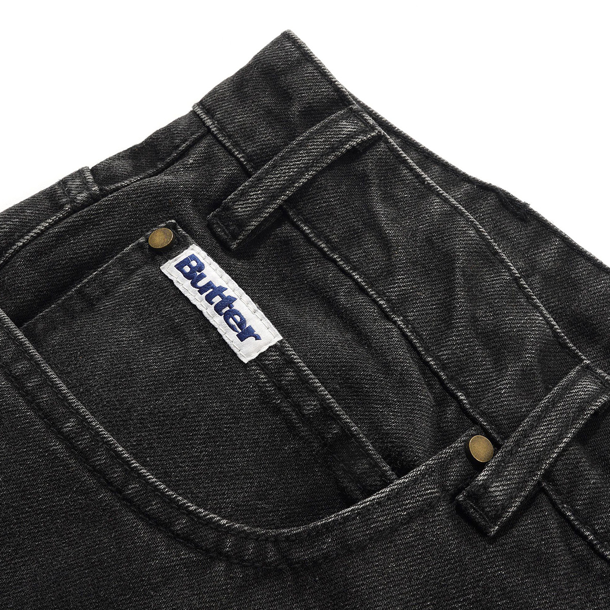 Butter Goods x Peanuts Spike Denim Jeans Faded Black