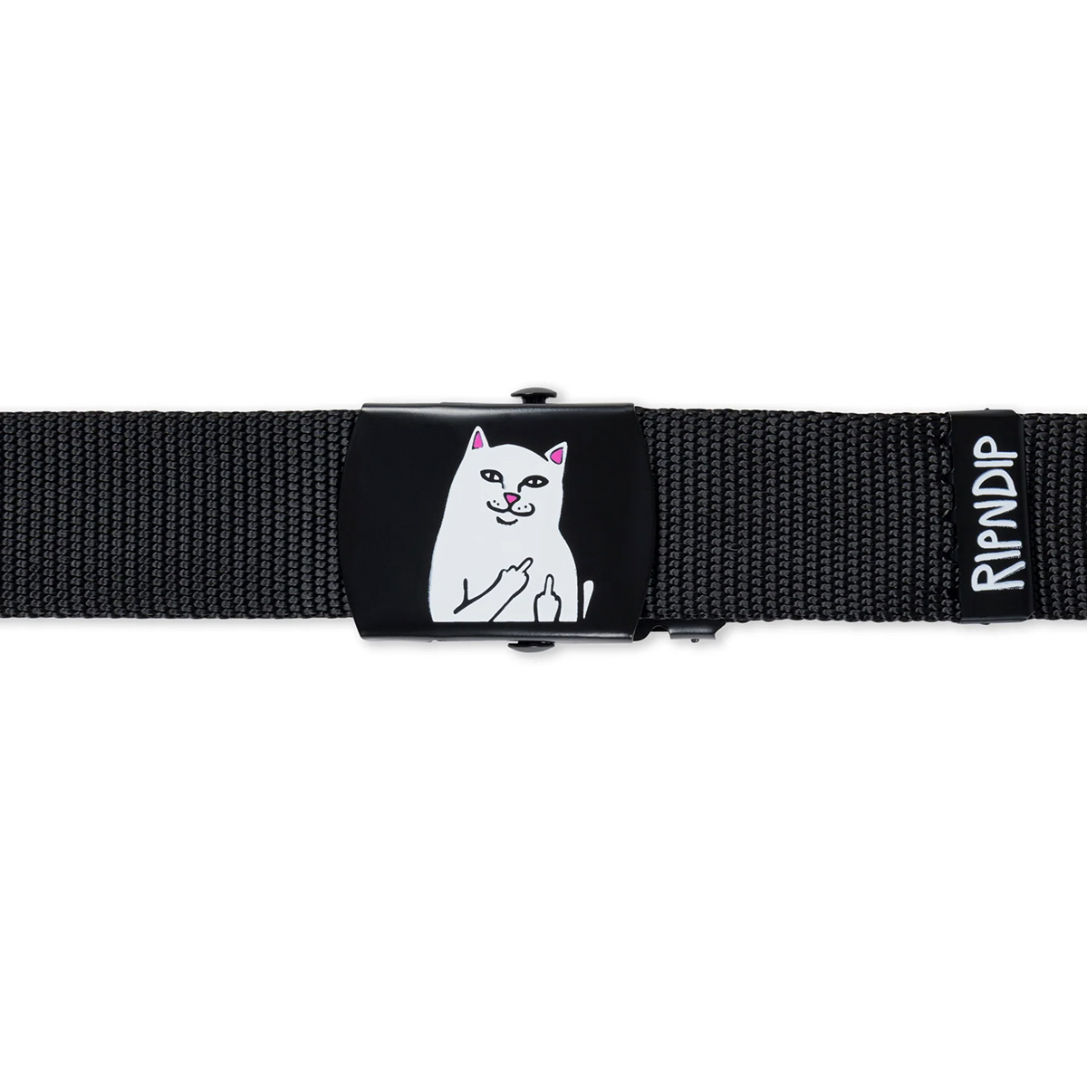 RipnDip Lord Nermal Web Belt Black | One Size | 1136728_One Size