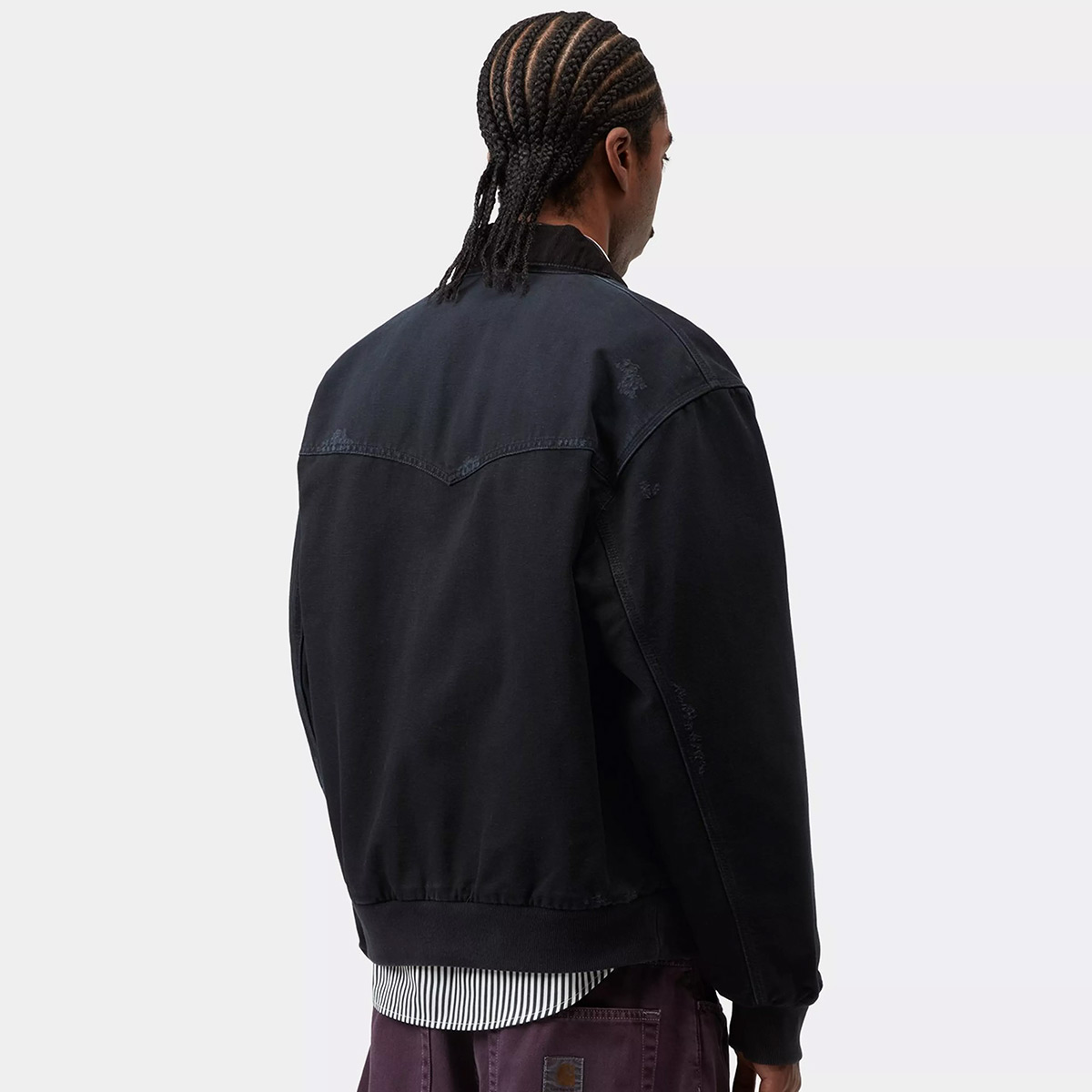 Carhartt WIP OG Santa Fe Jacket Black/Black Grind Wash
