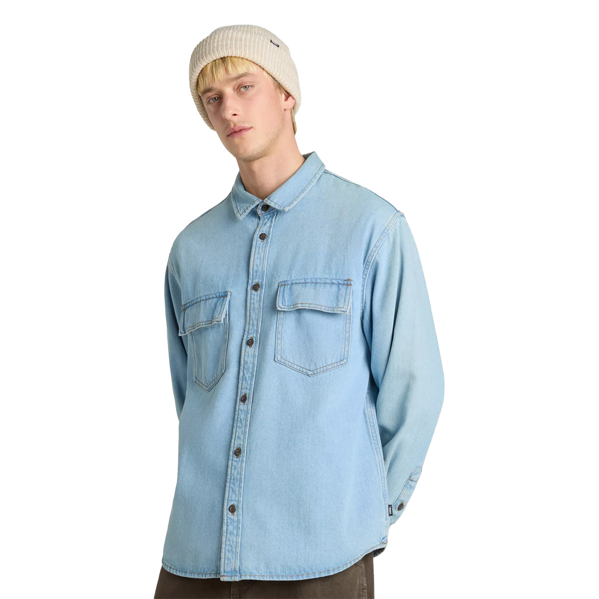 Vans Palmhill Denim Longsleeve Shirt Faded Denim Vans Palmhill Denim Longsleeve Shirt Faded Denim