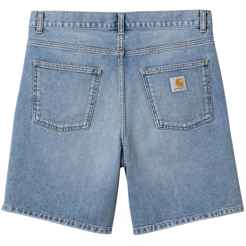 Carhartt WIP Newel Short Blue Light Used Wash 30 1126670_30