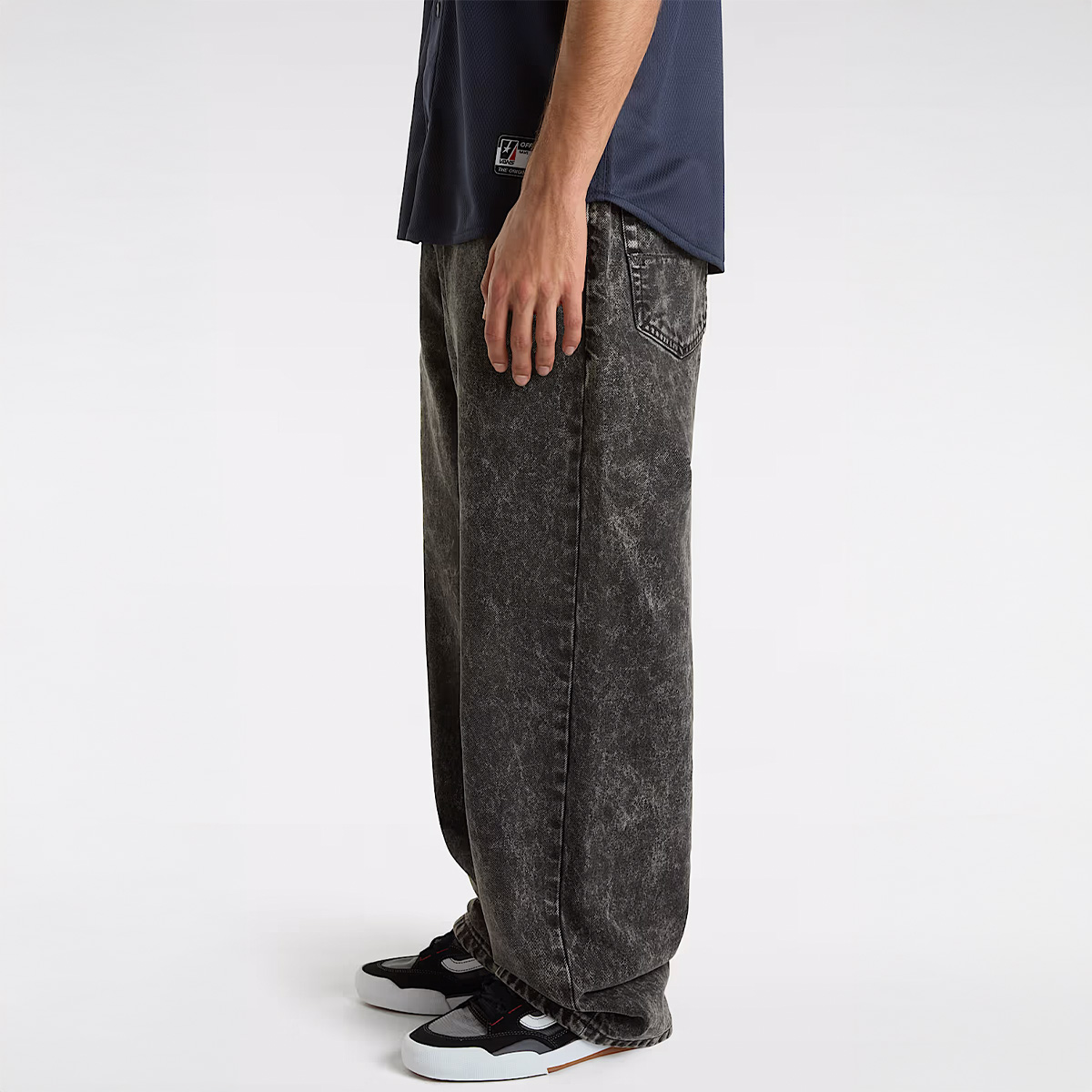 Vans Check-5 Baggy Denim Pant Stonewash Black Vans Check-5 Baggy Denim Pant Stonewash Black