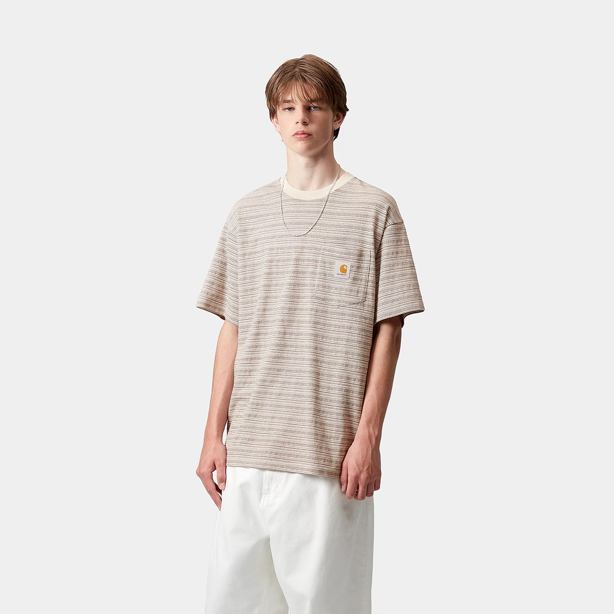 Carhartt WIP Gellar Pocket T-Shirt Gellar Stripe Wax