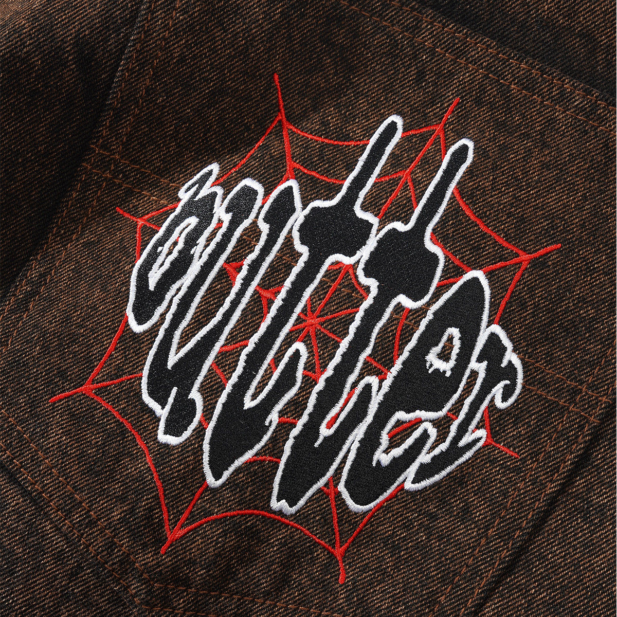 Butter Goods Spider Denim Jeans Acid Brown Butter Goods Spider Denim Jeans Acid Brown