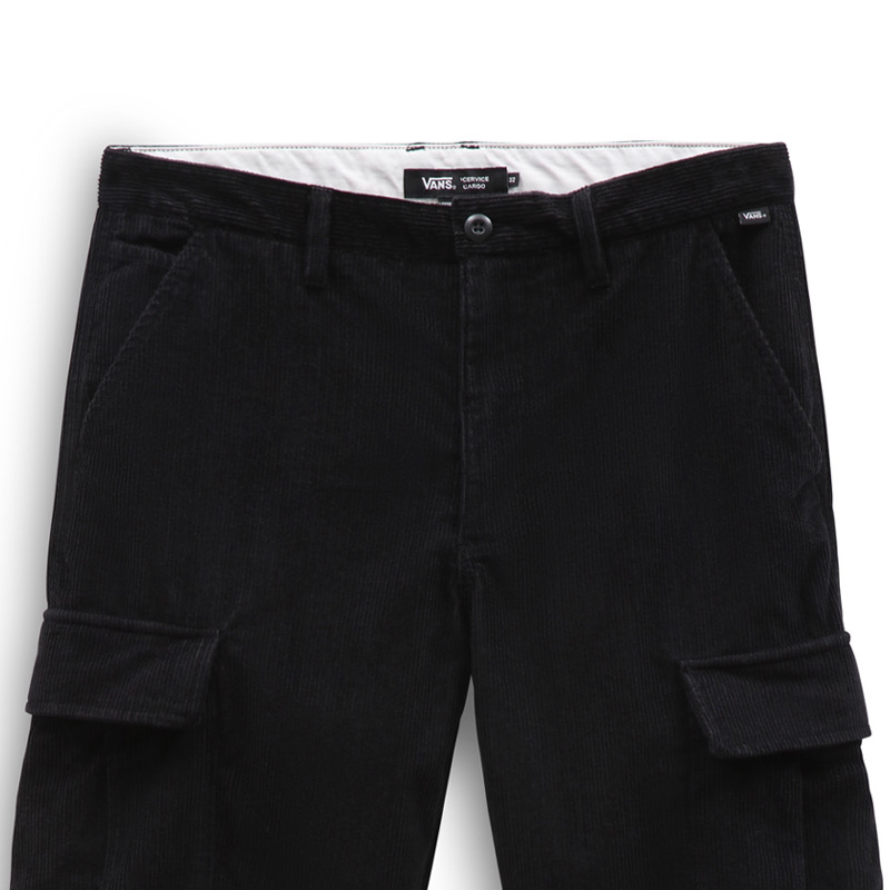 Vans Service Cargo Cord Loose Fit Pants Black Vans Service Cargo Cord Loose Fit Pants Black