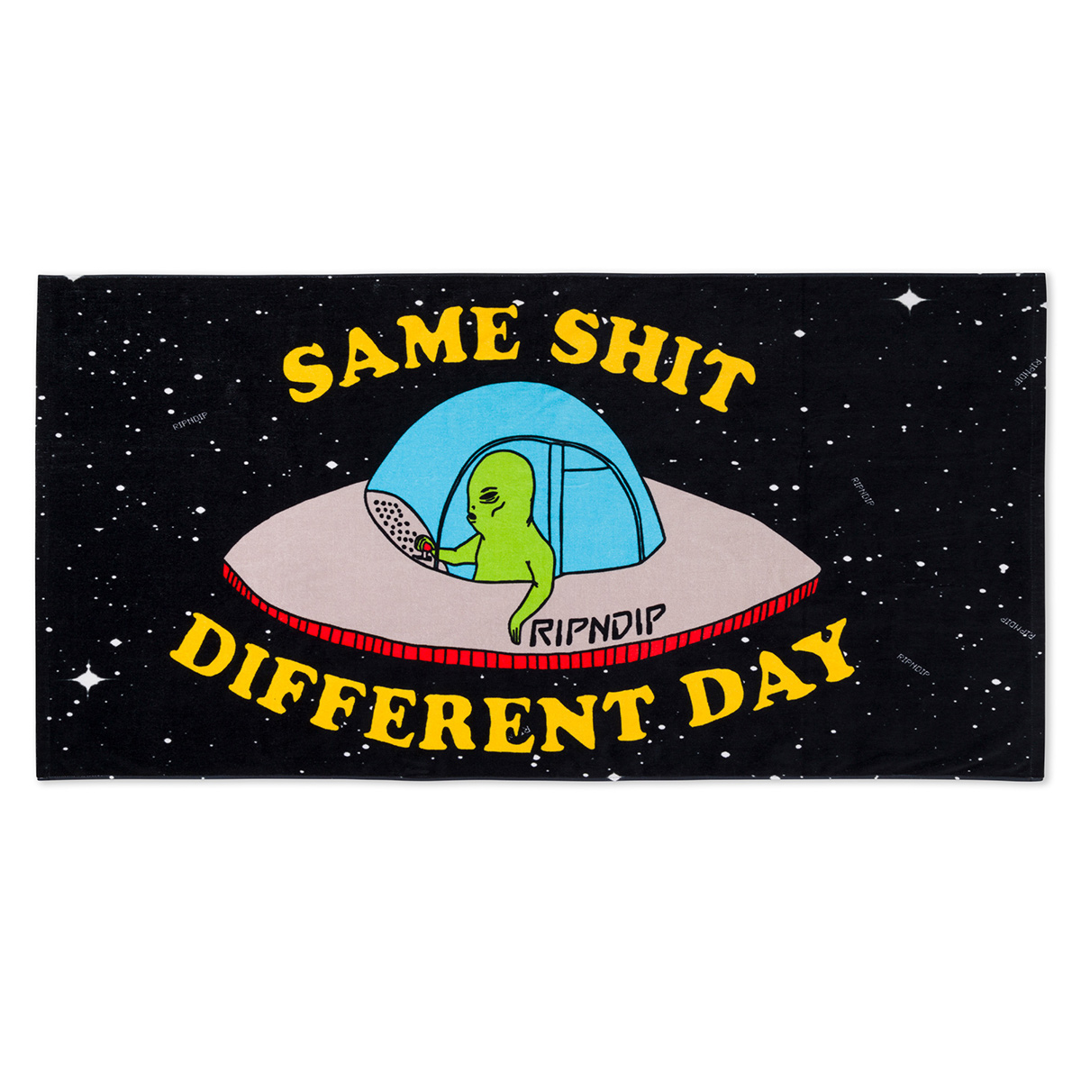 RipnDip Same Shit Different Day Beach Towel Black RipnDip Same Shit Different Day Beach Towel Black