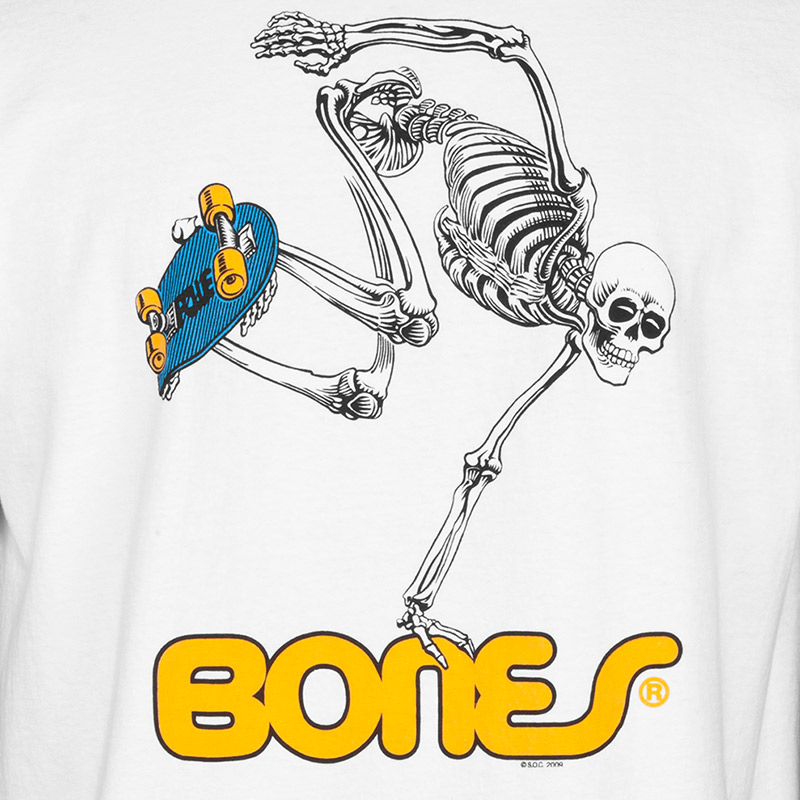 Powell Peralta Skateboard Skeleton Youth T-Shirt White