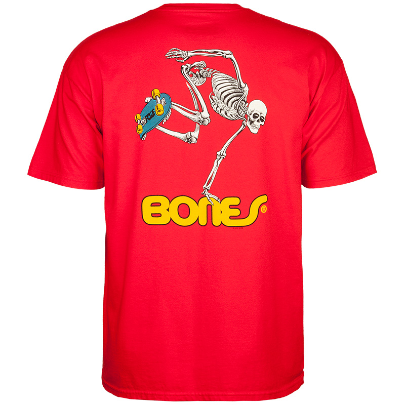 Powell Peralta Skateboard Skeleton Youth T-Shirt Red