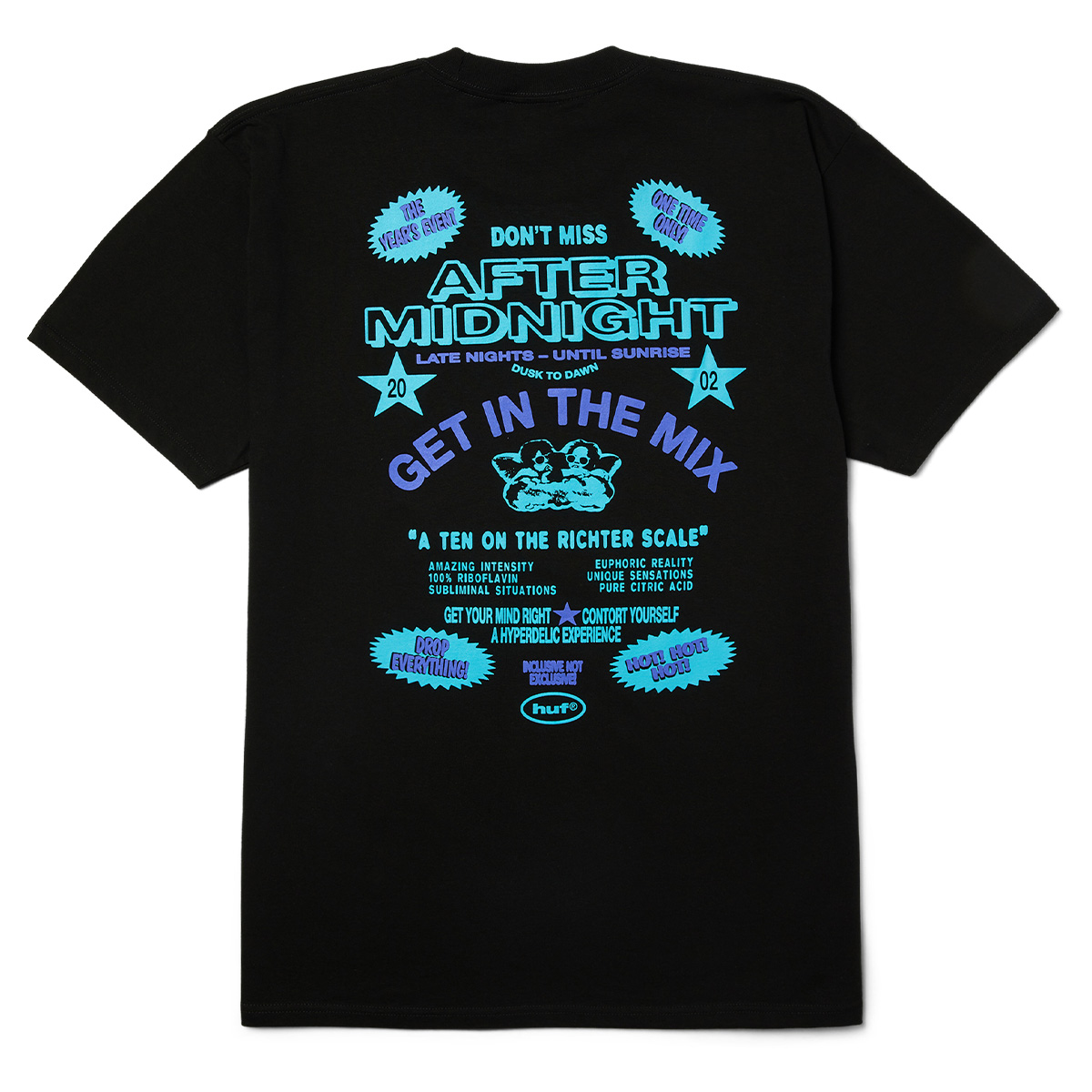 HUF After Midnight T-Shirt Black