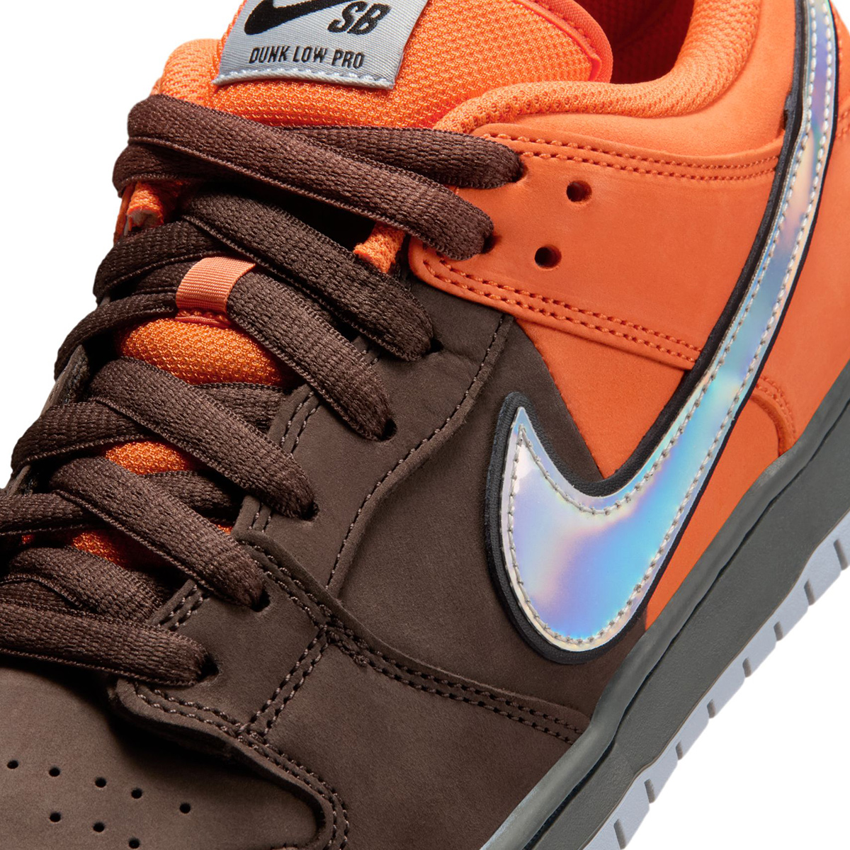 Nike SB Dunk Low Pro Safety Orange/Wolf Grey-Baroque Brown-Iron Grey-Black